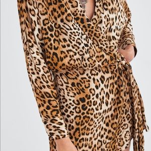 Zara Leopard Print Jumpsuit/Romper Dress
